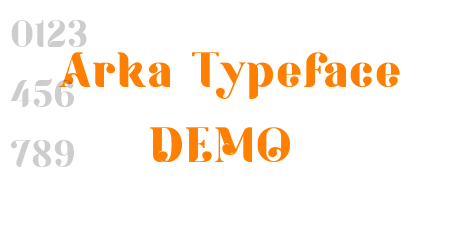 Arka Typeface DEMO