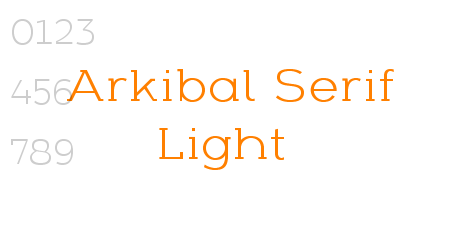 Arkibal Serif Light