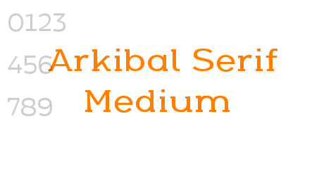 Arkibal Serif Medium