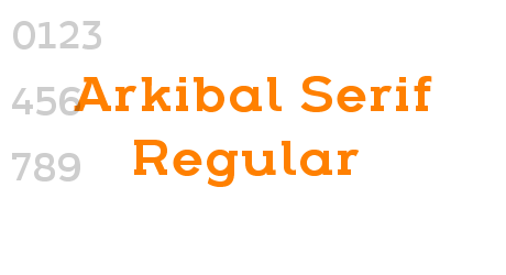 Arkibal Serif Regular
