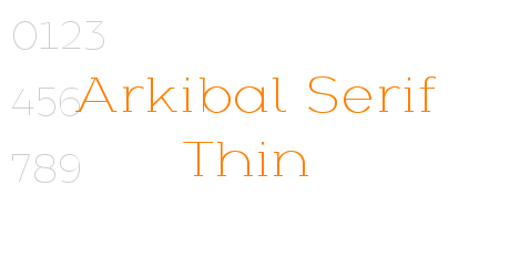 Arkibal Serif Thin