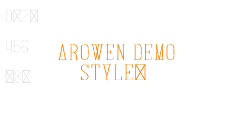Arowen Demo Style1