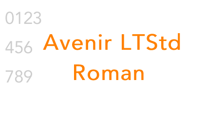 Avenir LTStd Roman