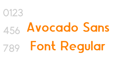 Avocado Sans Font Regular