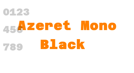 Azeret Mono Black