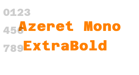 Azeret Mono ExtraBold