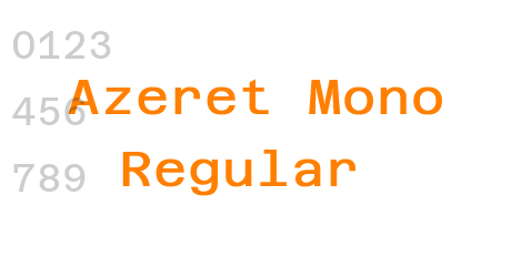Azeret Mono Regular