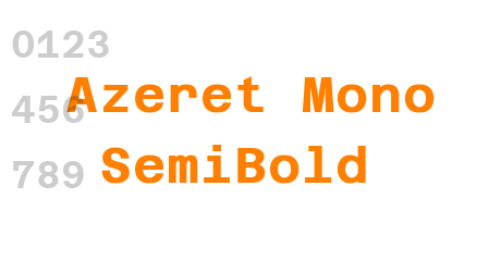 Azeret Mono SemiBold