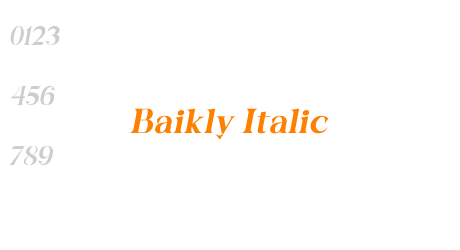 Baikly Italic