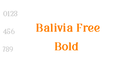 Balivia Free Bold
