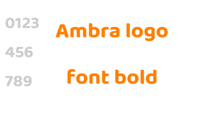 Ambra logo font bold