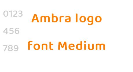 Ambra logo font Medium