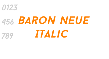 Baron Neue Italic