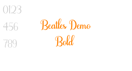 Beatles Demo Bold