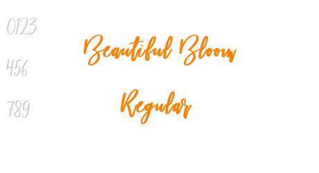 Beautiful Bloom Regular