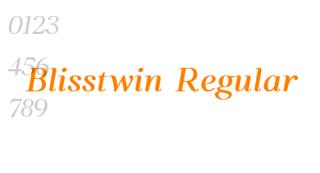 Blisstwin Regular