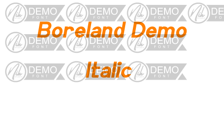 Boreland Demo Italic