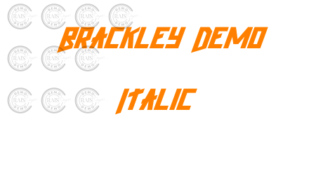 Brackley Demo Italic