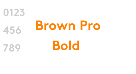 Brown Pro Bold