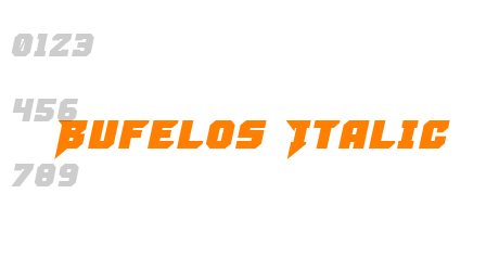 Bufelos Italic