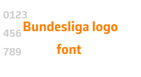 Bundesliga logo font
