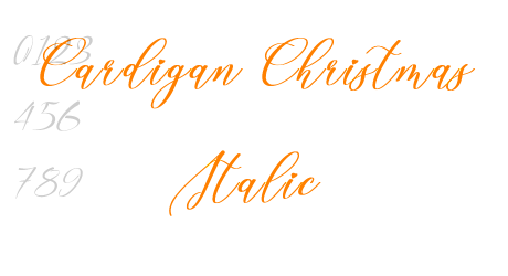 Cardigan Christmas Italic