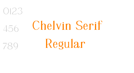 Chelvin Serif Regular