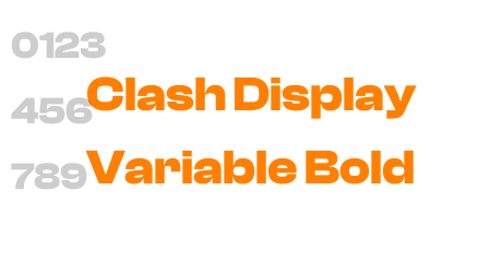 Clash Display Variable Bold