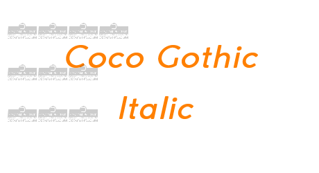 Coco Gothic Italic