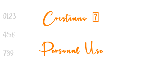 Cristiano – Personal Use