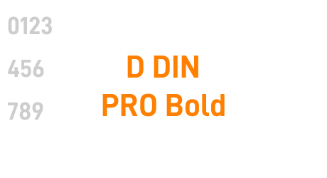 D DIN PRO Bold