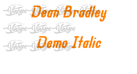 Dean Bradley Demo Italic