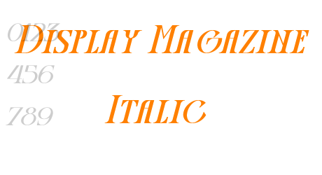 Display Magazine Italic