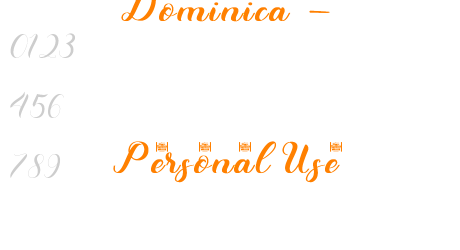 Dominica – Personal Use