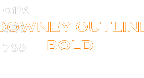 Downey Outline Bold