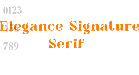 Elegance Signature Serif