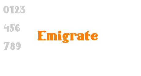 Emigrate