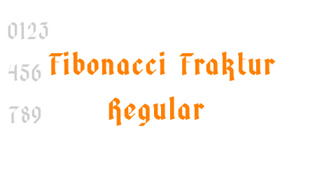 Fibonacci Fraktur Regular