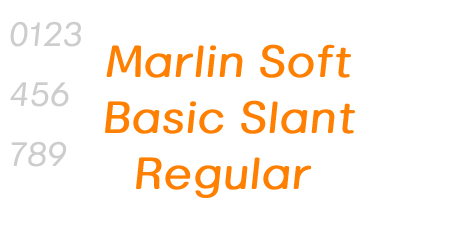 Marlin Soft Basic Slant Regular