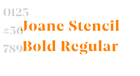 Joane Stencil Bold Regular