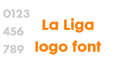 La Liga logo font