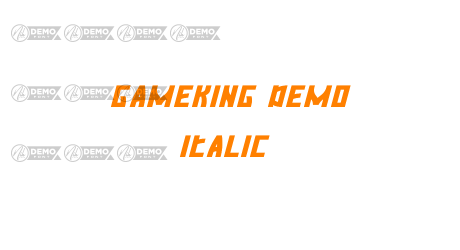 Gameking Demo Italic