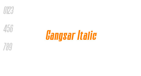 Gangsar Italic