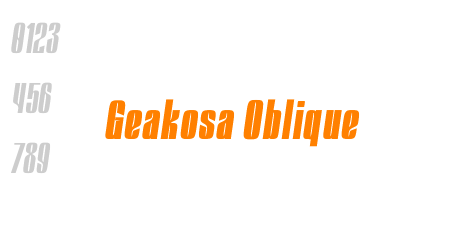 Geakosa Oblique