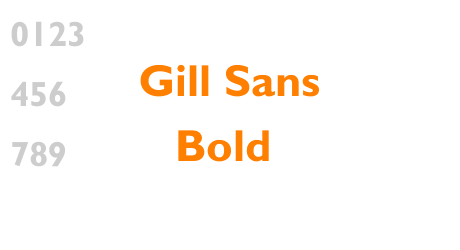 Gill Sans Bold