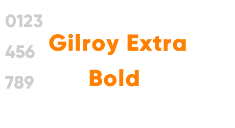Gilroy Extra Bold