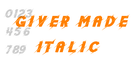 Giver Made Italic