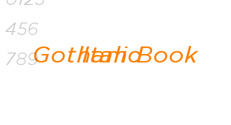 Gotham Book Italic
