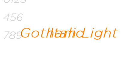 Gotham Light Italic