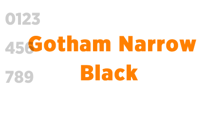 Gotham Narrow Black